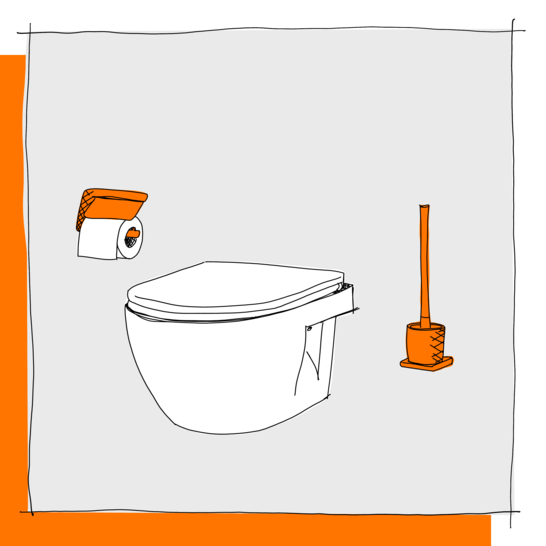 Accessoires WC Rollenhalter WC-Bu╠êrste