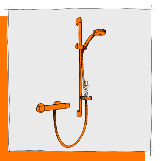 Dusche Aufputz