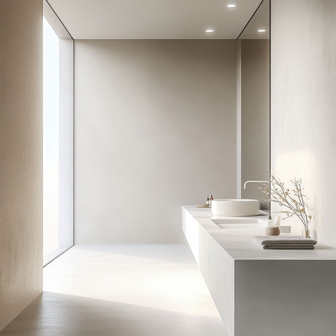 Minimalistisches Badezimmer